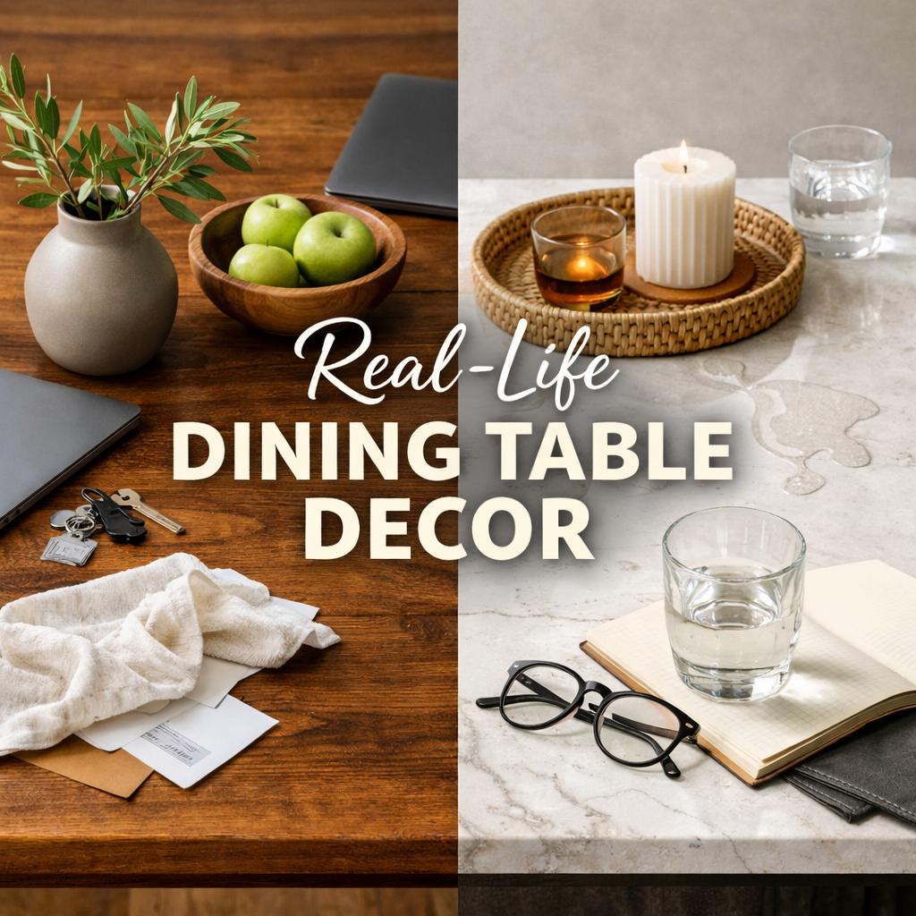 How to Decorate a Dining Table : Solid Wood vs. Sintered Stone