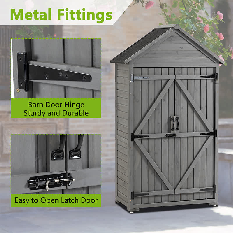Garden Wood Tool Shed 5.8ft x 3ft - image 4