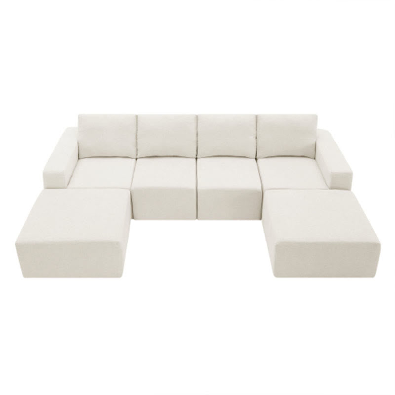 U-Shaped Sectional Installation-Free Compression Sofa