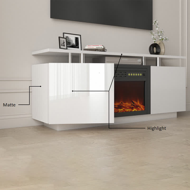 TV Cabinet With Electric Fireplace 160CM - image 2