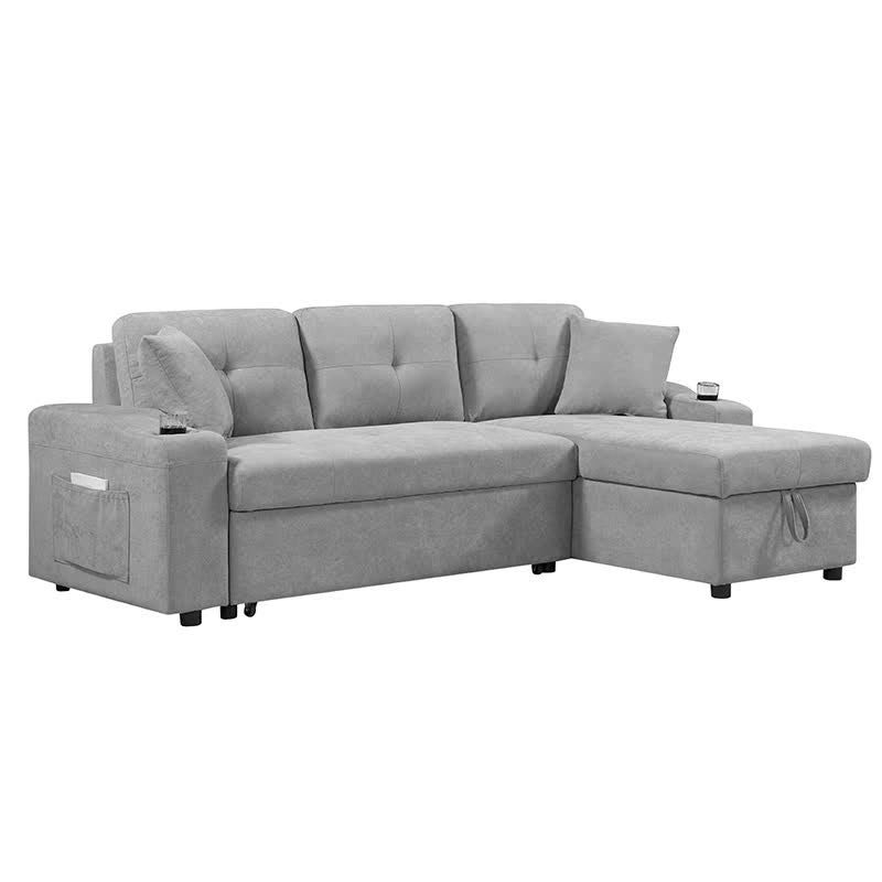 Convertible Corner Sofa Pull-Out Couch Bed