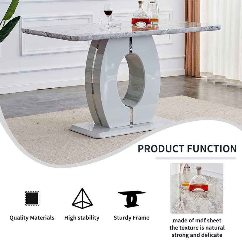 Modern Luxury Rectangular Dining Table - image 10