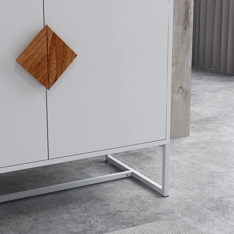 Wooden Sideboard Storage With Open-Doors