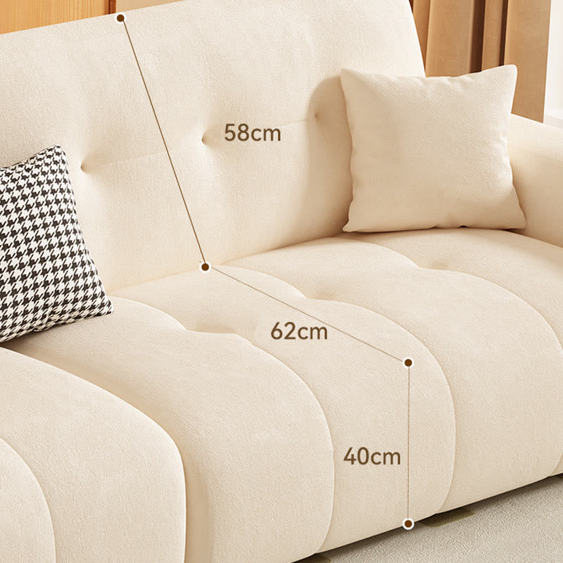 White Performance Fabric Sofa