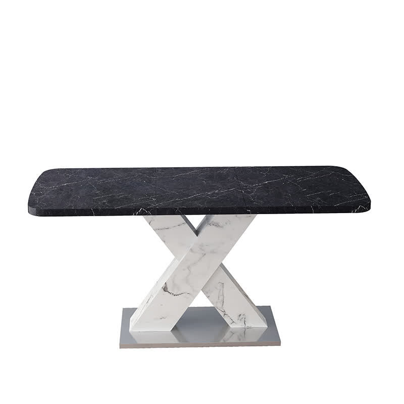Rectangular Dining Table Stretchable Tabletop - image 3