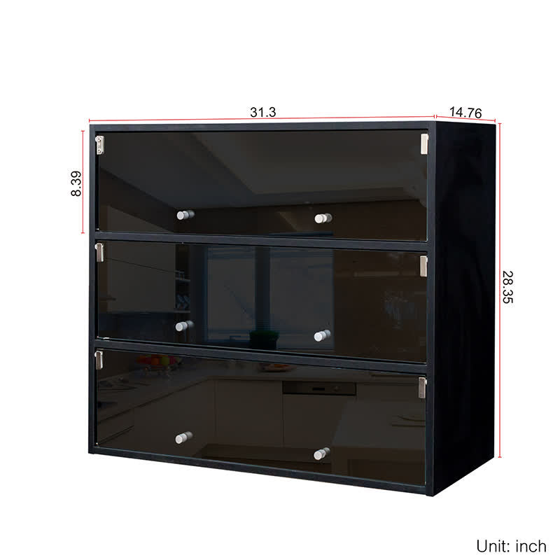 Shoe Box Storage RGB Led Light Cabinet