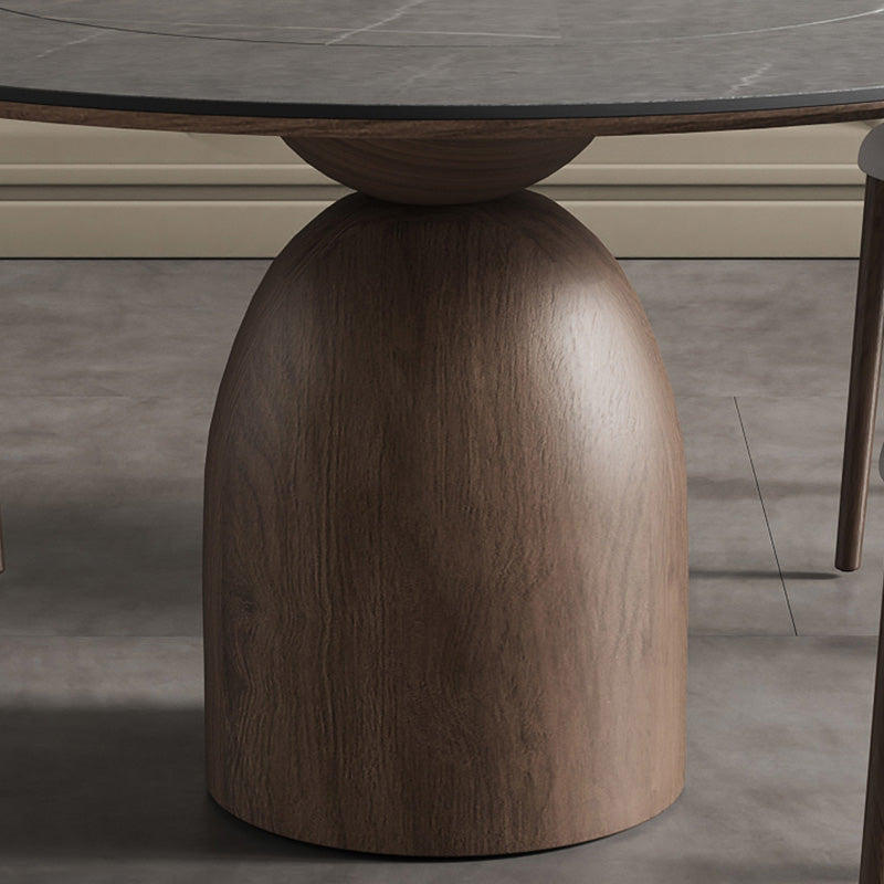 Soluna Built-in Lazy Susan Stone Dining Table - image 6