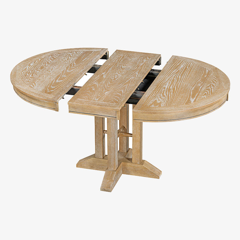 Farmhouse Extendable Round Dining Table 42"-58" - image 7