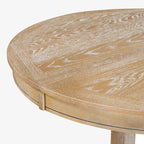 Farmhouse Extendable Round Dining Table 42"-58" - image 8