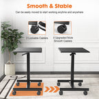 Adjustable Standing Desk Laptop Computer Cart - image 5