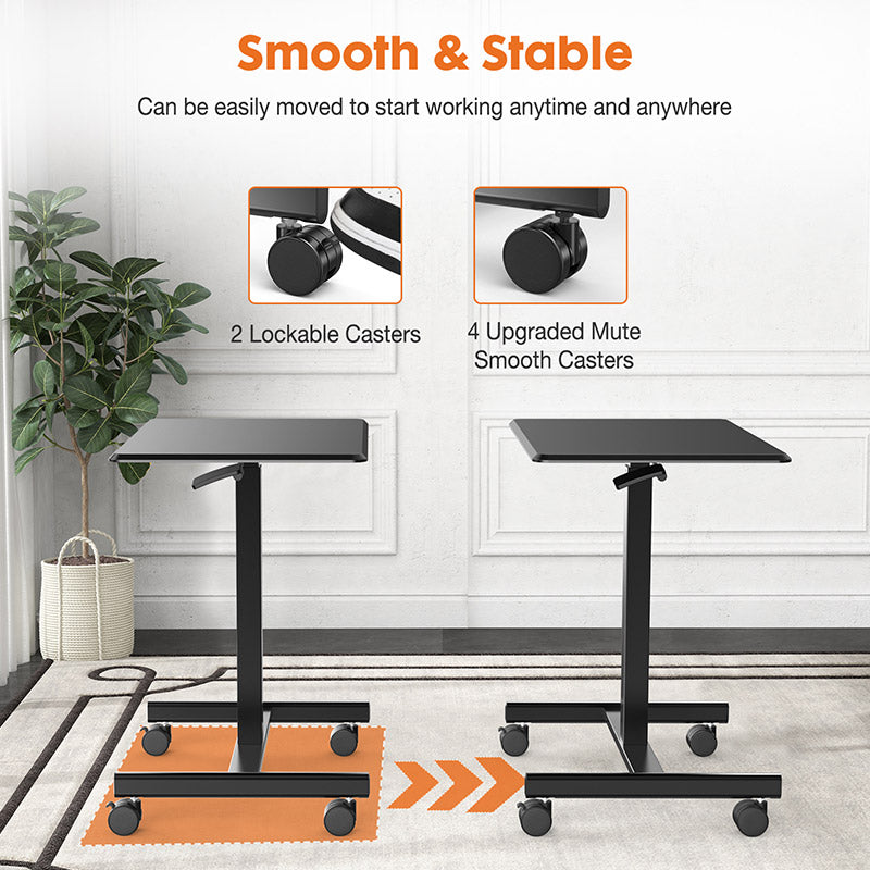 Adjustable Standing Desk Laptop Computer Cart - image 5