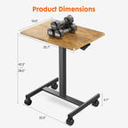 Adjustable Standing Desk Laptop Computer Cart - image 2