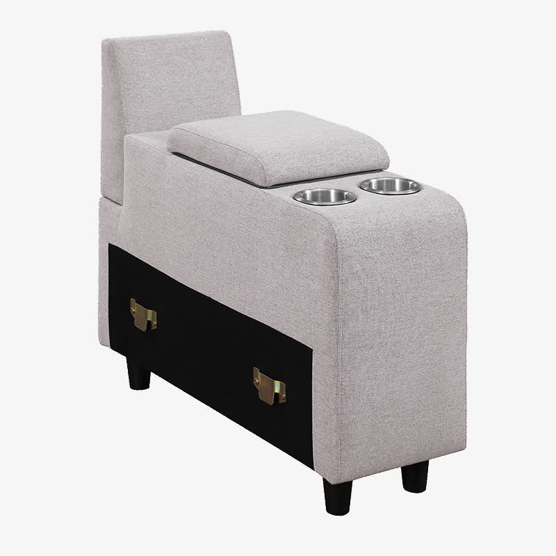 Ottoman Cup Holder Charger Sectional Sofa