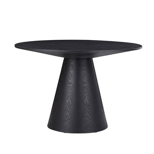 47'' Round Wooden Dining Table Kitchen Cafe