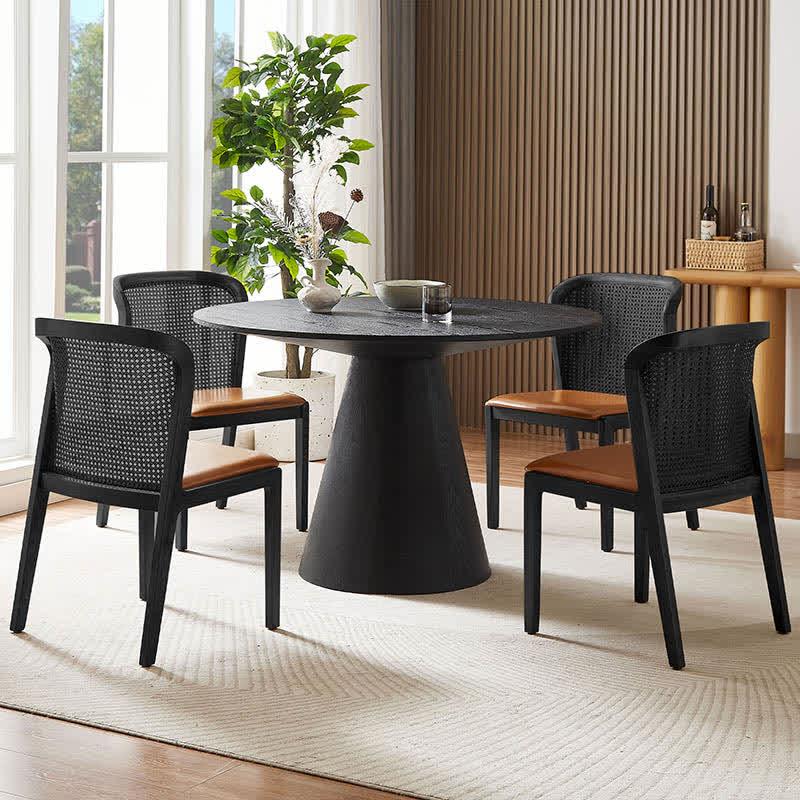 47'' Round Wooden Dining Table Kitchen Cafe  - image 2