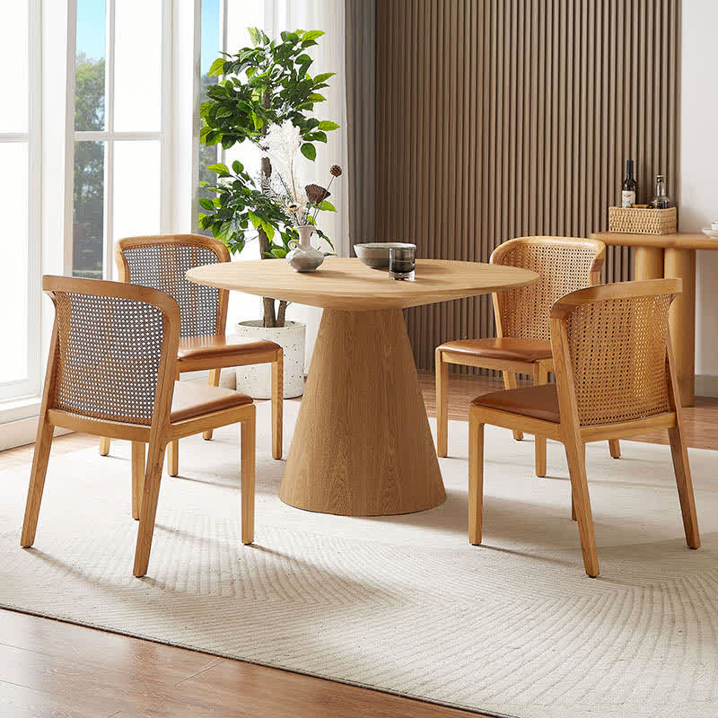47'' Round Wooden Dining Table Kitchen Cafe  - image 8