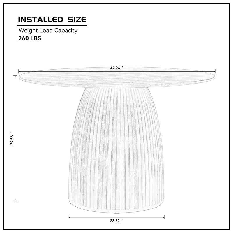 Small Space Kitchen Dining Table 47'' - image 16