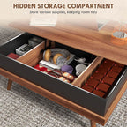 Lift Up Tabletop Storage Coffee Table 39" - image 5