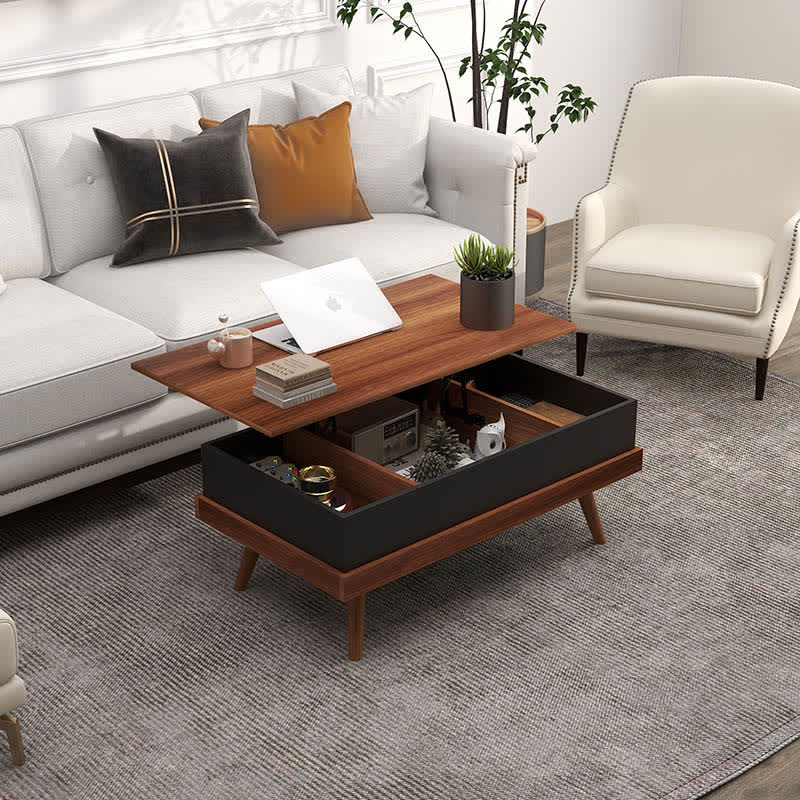 Lift Up Tabletop Storage Coffee Table 39"