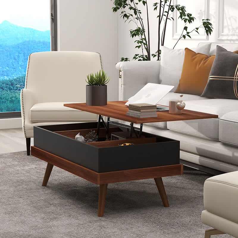 Lift Up Tabletop Storage Coffee Table 39"