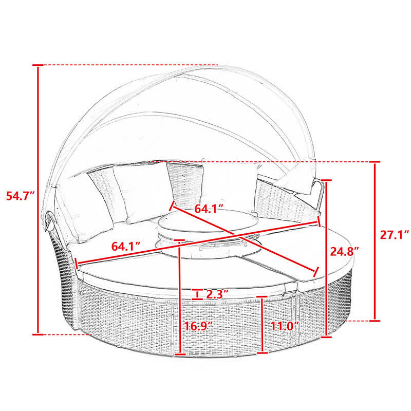 Lounge Sofa Bed With Lift Coffee Table