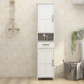 Bathroom Tall Standing Cabinet Bedroom Storage - White - image 0
