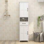 Bathroom Tall Standing Cabinet Bedroom Storage - White - image 0