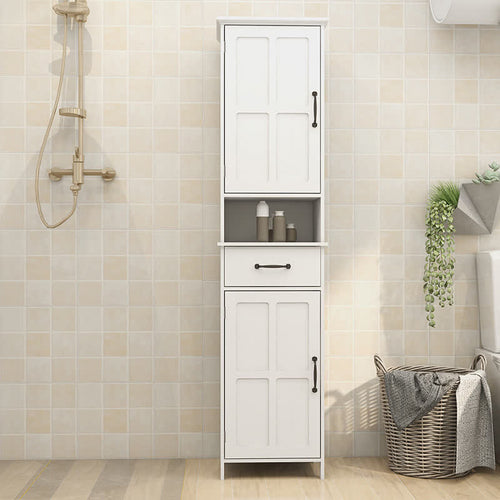 Bathroom Tall Standing Cabinet Bedroom Storage - White - image 0