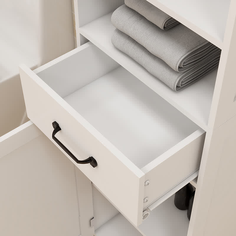 Bathroom Tall Standing Cabinet Bedroom Storage - image 7