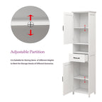 Bathroom Tall Standing Cabinet Bedroom Storage - image 6
