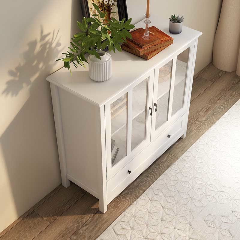 Buffet Storage Cabinet Glass Doors Sideboard - image 7