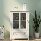 Buffet Storage Cabinet Glass Doors Sideboard - One Door - image 2