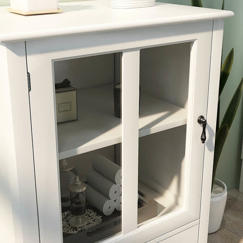 Buffet Storage Cabinet Glass Doors Sideboard - image 15