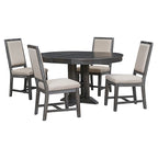Farmhouse Extendable Round Dining Table 42"-58" - image 30