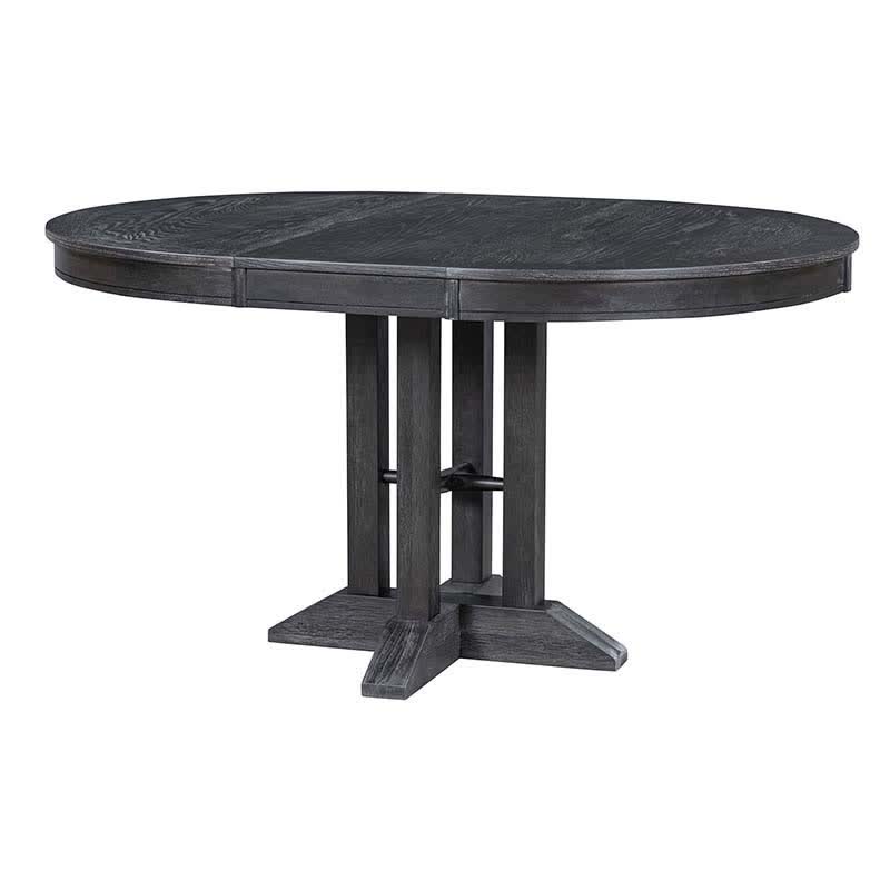 Farmhouse Extendable Round Dining Table 42"-58" - image 25