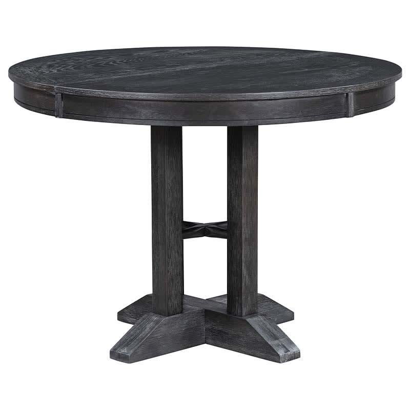 Farmhouse Extendable Round Dining Table 42"-58"