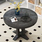 Farmhouse Extendable Round Dining Table 42"-58" - image 12