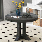 Farmhouse Extendable Round Dining Table 42"-58" - image 31