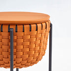 Saddle Leather Storage Box Side Table - image 4