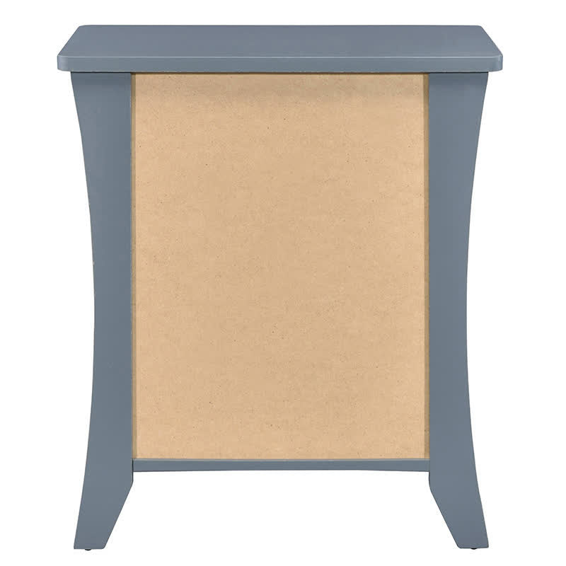 Bedside Nightstand with Open Shelving Drawers  - image 7