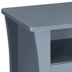 Bedside Nightstand with Open Shelving Drawers  - image 4