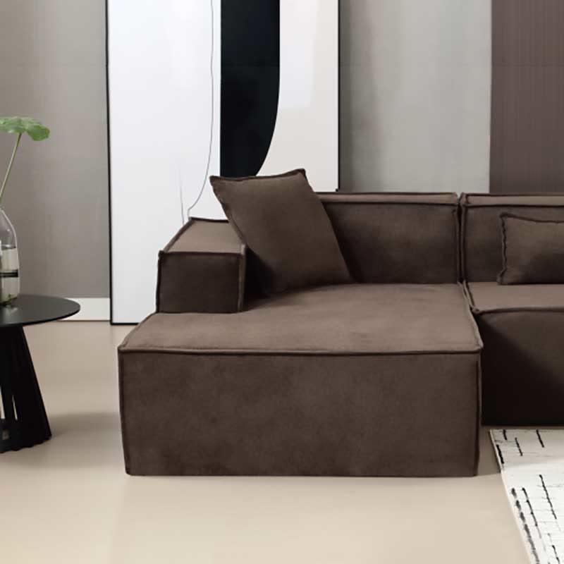 Installation-Free Minimalist L-Shaped Compression Sofa