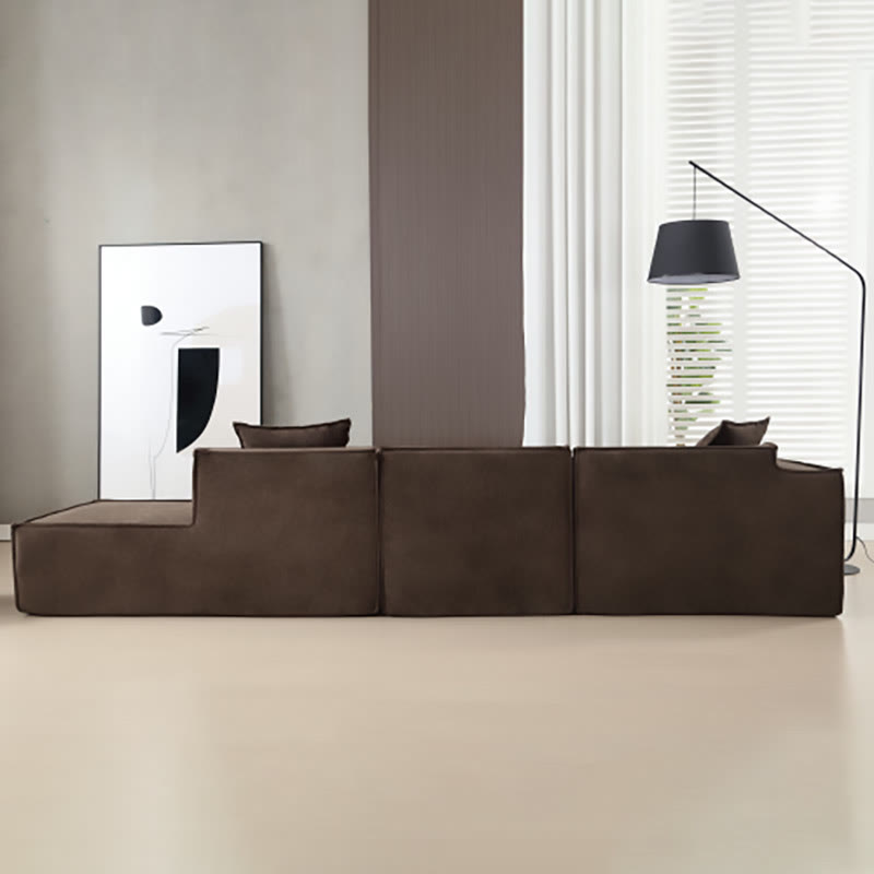 Installation-Free Minimalist L-Shaped Compression Sofa