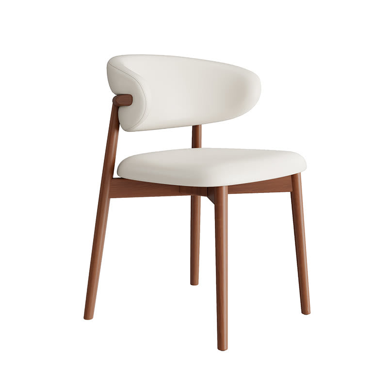 2x/4x/6x Curved Backrest Solid Wood Dining Chairs - image 4