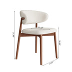 2x/4x/6x Curved Backrest Solid Wood Dining Chairs - image 10