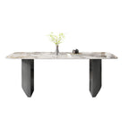 Modern Simple Rock Slab Large Rectangular Dining Table - image 1