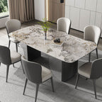 Modern Simple Rock Slab Large Rectangular Dining Table - image 5