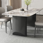 Modern Simple Rock Slab Large Rectangular Dining Table - image 6