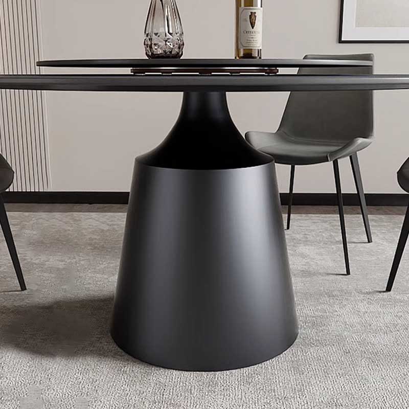 Light Luxury Turntable Rock Slab Dining Table - image 3