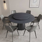 Light Luxury Turntable Rock Slab Dining Table - image 2